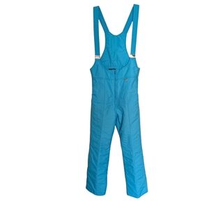 Blue Insulated Snow Bib Overalls